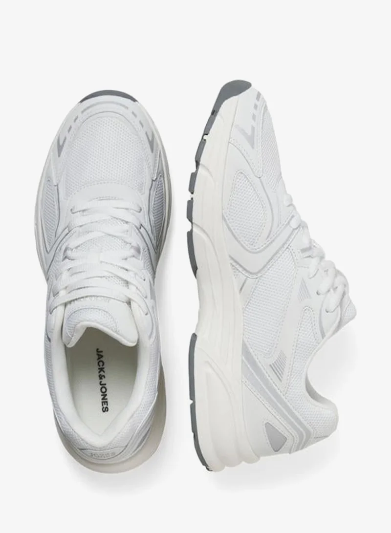JACK & JONES White Casual Low Top Sneakers for Men | Best Price UAE