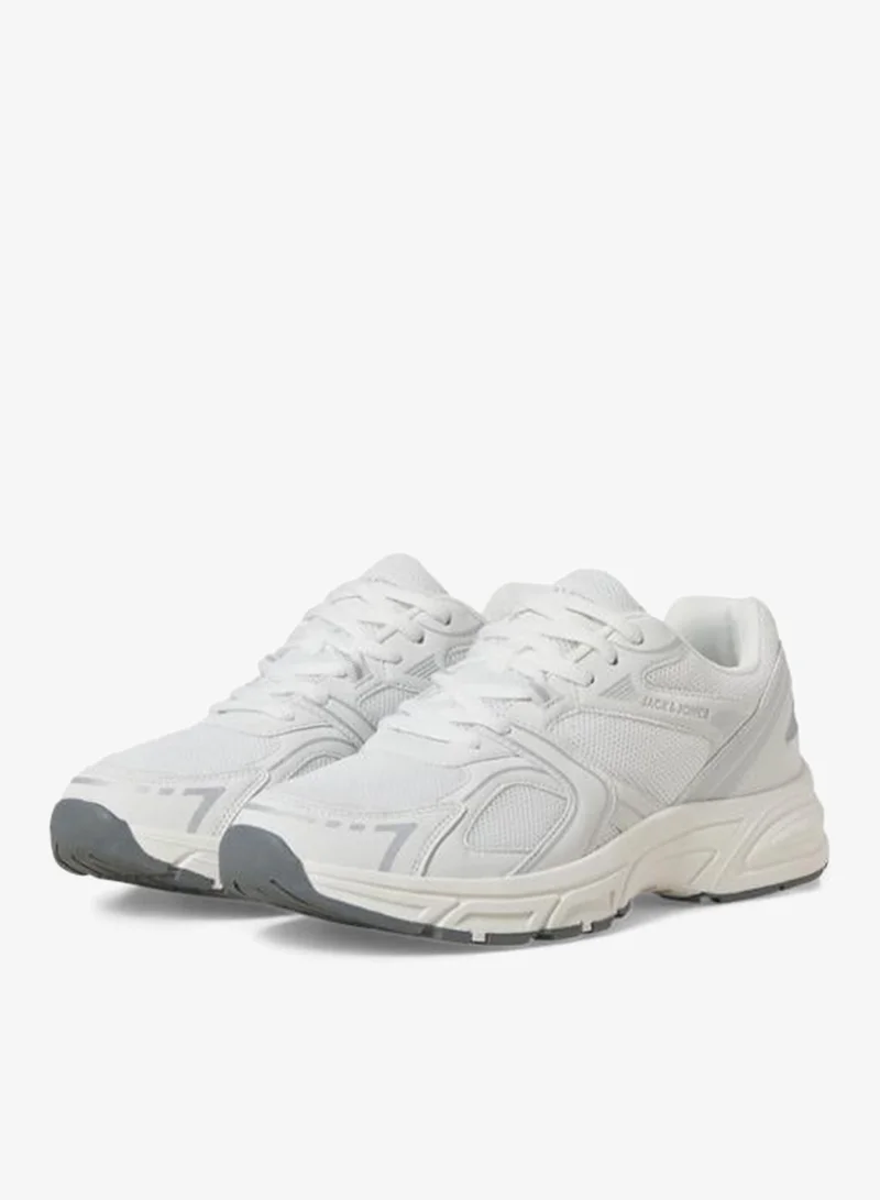 JACK & JONES White Casual Low Top Sneakers for Men | Best Price UAE