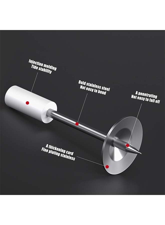 هاهاهاي 200 قطعة مسامير مستديرة، مسامير لمسدس مسامير يدوي من الفولاذ،  ملحقات مسدس مسامير، أداة تثبيت الجدران، لأنابيب الكابلات في الأسقف الخرسانية، أداة إصلاح أجهزة التثبيت الثابتة، ملحقات مسدس مسامير للمنزل DIY - Image 3
