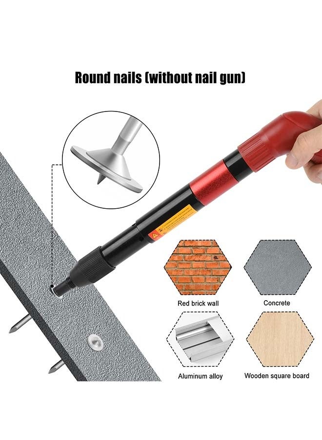 هاهاهاي 200 قطعة مسامير مستديرة، مسامير لمسدس مسامير يدوي من الفولاذ،  ملحقات مسدس مسامير، أداة تثبيت الجدران، لأنابيب الكابلات في الأسقف الخرسانية، أداة إصلاح أجهزة التثبيت الثابتة، ملحقات مسدس مسامير للمنزل DIY - Image 5
