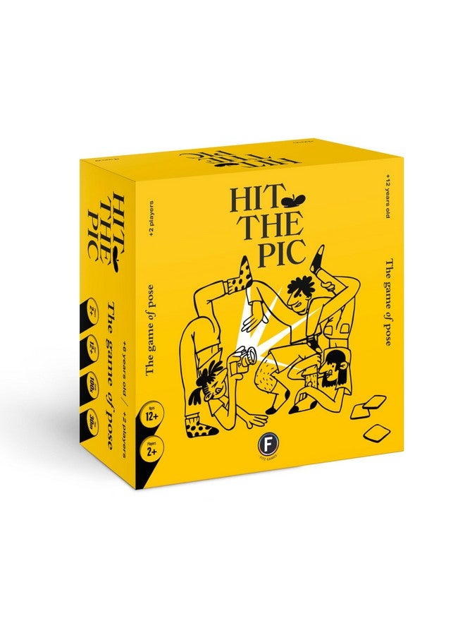 FITZ Hit The Pic Party Game - Match The Pose in Fast-Paced Team Play Using Improv and Movement, Perfect for Groups and Family Game Nights - Ages 12+, 2+ Players, 30 Minute Playtime, Made by Fitz - Image 1