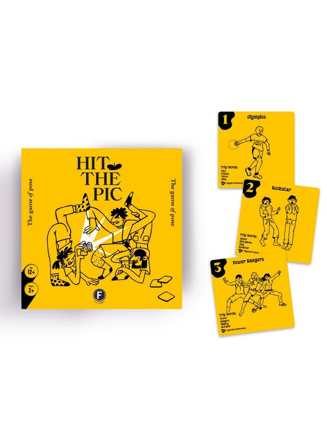 FITZ Hit The Pic Party Game - Match The Pose in Fast-Paced Team Play Using Improv and Movement, Perfect for Groups and Family Game Nights - Ages 12+, 2+ Players, 30 Minute Playtime, Made by Fitz - Image 4