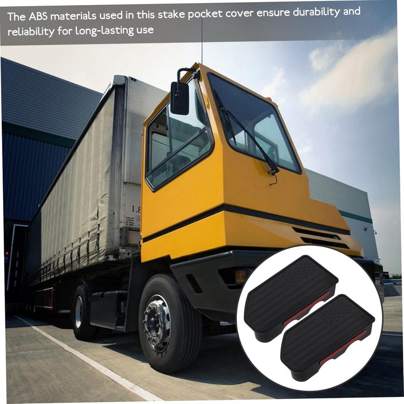 ORFOFE 1 Pair Truck Bed Stake Pocket Covers Durable Replacement Caps for Elegant Design Superior Cargo Protection Easy to Install Truck Accessories - Image 4