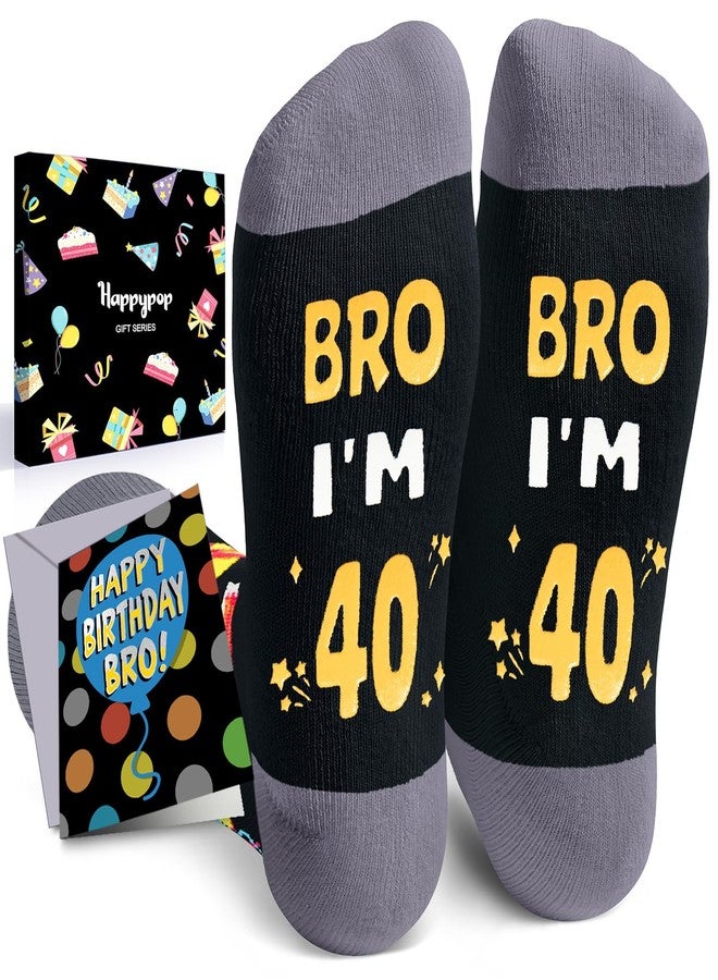 Happy Pop HAPPYPOP 40th Birthday Gifts for Men - Ideal Gifts for 40 Year Old Middle Aged Man 1985, 40th Birthday Socks with Greeting Card - Image 1