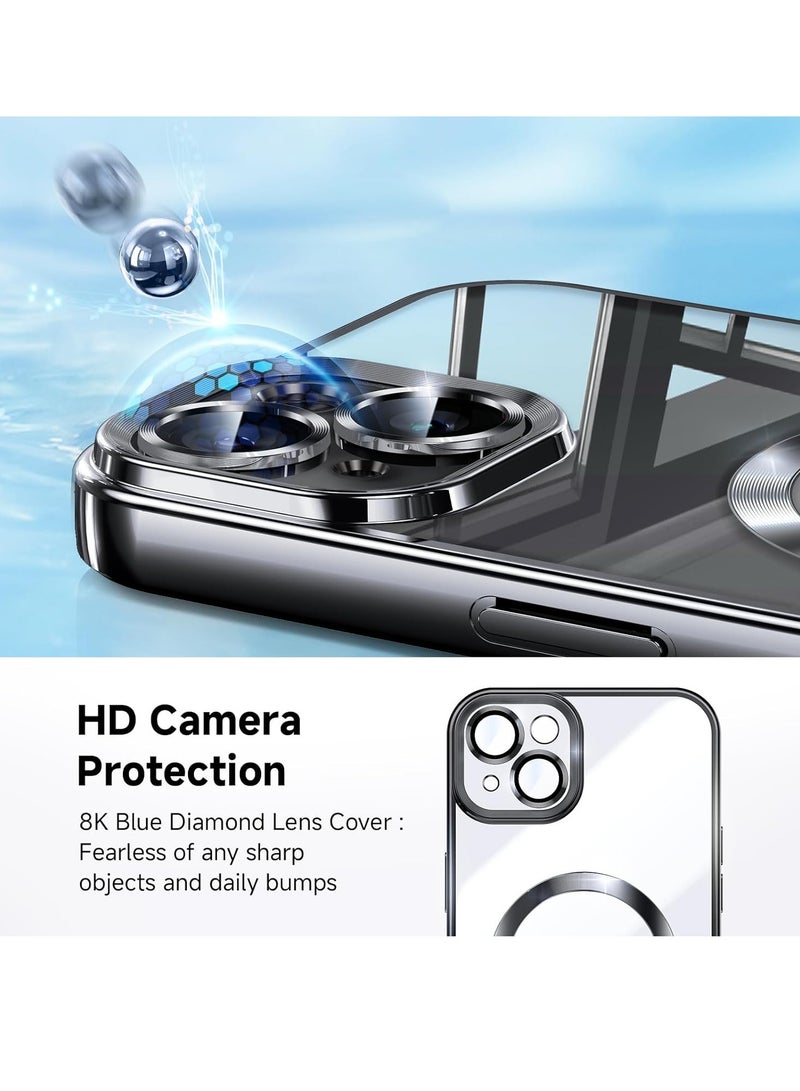 ELTRAZONE ELTRAZONE for iPhone 13 Case with Integrated Camera Lens Protection [TOP N56 Magnets] [Military Grade Drop Protection] for Magsafe Women Men iPhone 13 Cover Case 6.1" Black - Image 3