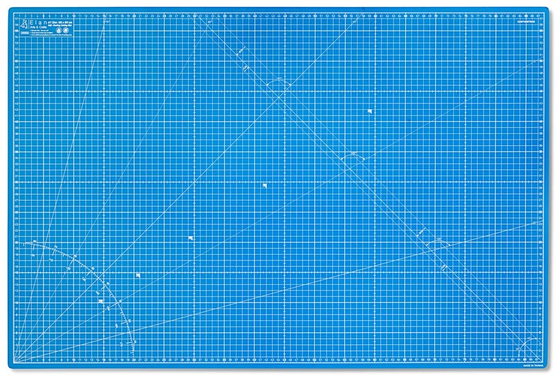 Elan A1 Cutting Mat Blue 5Ply Hobby Board for Crafts 90X60 CM Large Self Healing Cutting Mat A1 Large Craft Board for Sewing  Quilting