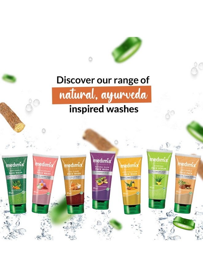 ميديميكس غسول الوجه الأيورفيدا المضاد للسمرة لحماية السمرة مع خلاصة الصبار والتاناكا 100 مل (عبوة من قطعتين) - Image 4