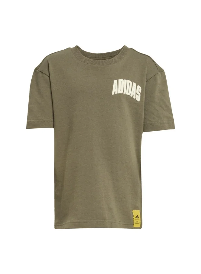 Adidas Adidas Lk Sim T Green T-Shirt (Short Sleeve) T-Shirts For Kids