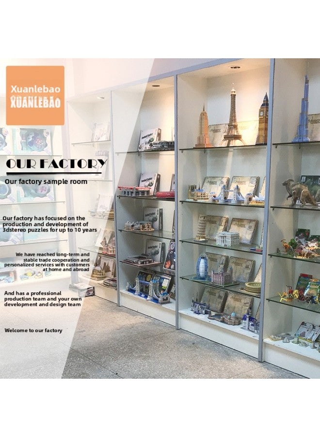 3D 3D Puzzle Paper Puzzle Fans Souvenir Manchester United Stadium Building Model Toy-Color:168-A14 Munich Stadium - Image 3