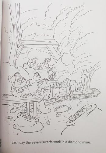 Show-Offs Snow White and The Seven Dwarfs Coloring + Activity Book Favor or Gift for Children - 'Forest Friends'' 64 Pages - Image 4