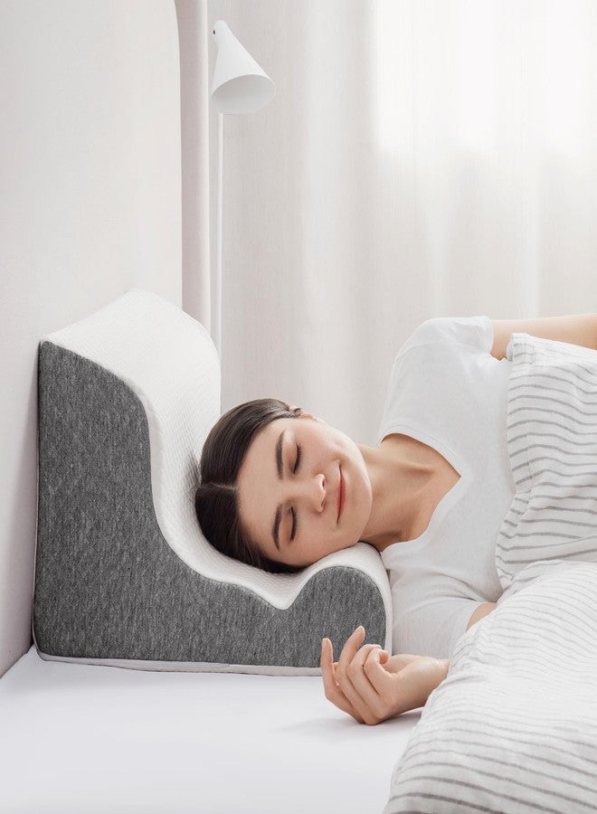 XetraDesign ZerOra Reading Pillow for Sitting Up in Bed Rest, Lumbar Neck Support Pillow with Back Support, Home Bedroom Sofa Dorm Essentials for Sleeping Reading Gaming Foot Rest Floor Chair Cushion-White - Image 3