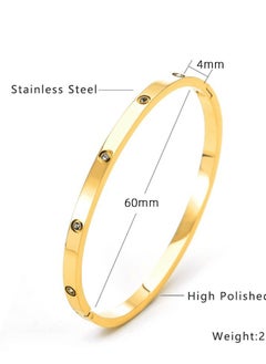 Love Bracelet Bangle for Women Gilrs with Cubic Zirconia Stones Stainless Steel Hinged Jewelry with Crystal Oval Bracelet Best Gifts for Love with Valentine's Day Birthday - pzsku/Z77C930E42568A0482729Z/45/1741175939/640cbca5-2dca-4868-aa0f-8be09908fae4