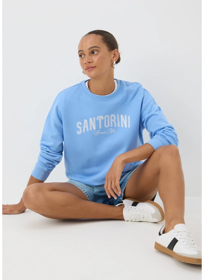 Matalan Blue Santorini Sweatshirt