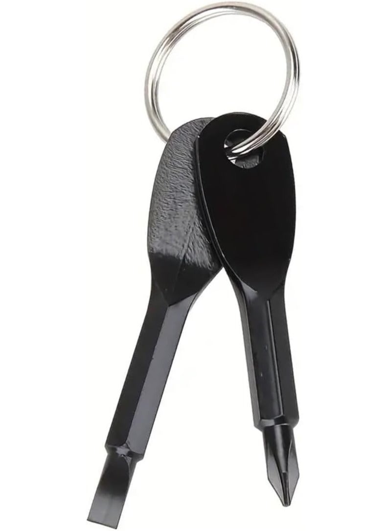 RACO RACO 2 Style Key Chain Screwdriver, Multifunction Screwdriver Set for Outdoor, Camping, Repair Tool, Key Screwdriver Tool Set  - Image 1