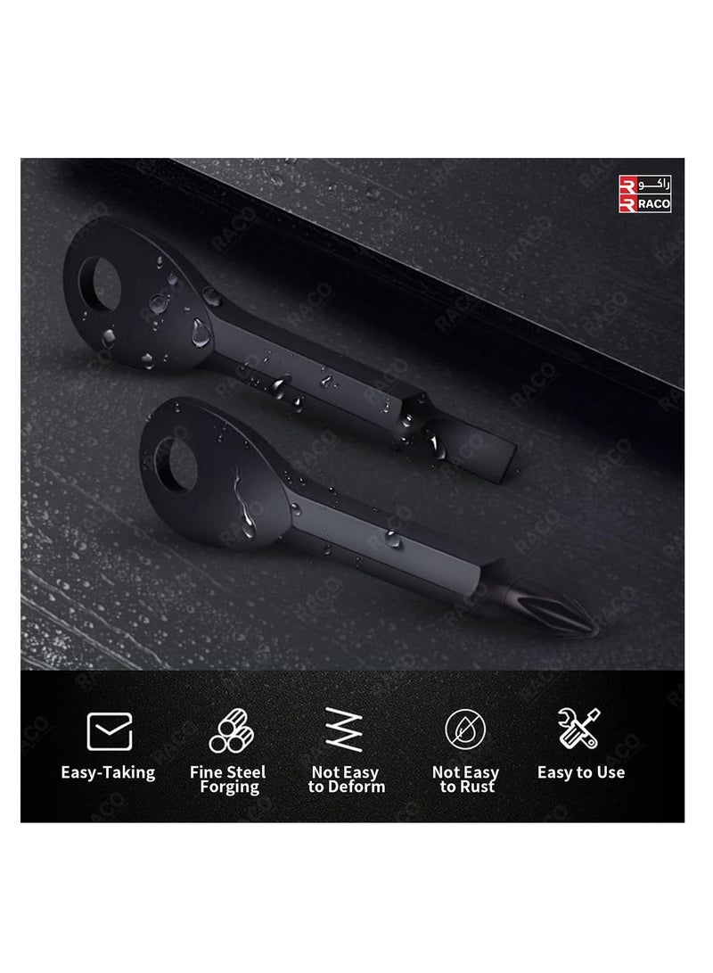 RACO RACO 2 Style Key Chain Screwdriver, Multifunction Screwdriver Set for Outdoor, Camping, Repair Tool, Key Screwdriver Tool Set  - Image 4