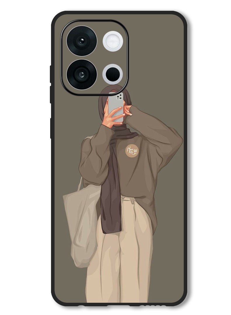 Theodor Case Compatible with OnePlus 13T 6.32 Inch Protection Shockproof Bumper Cover Girl Taking Picture - Image 1