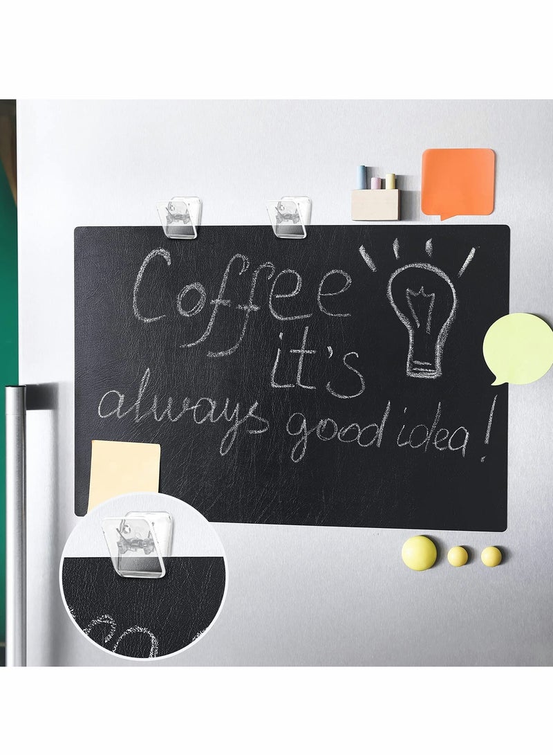 SYOSI Self Adhesive Clips, Tapestry Hangers, Wall Clips, Shower Curtain Clips, Photo Clips for Paper Flag Hanger Double-Sided Adhesive Spring Clips for Teachers, Poster and Home Office Rope(Clear,12 Pcs) - Image 4