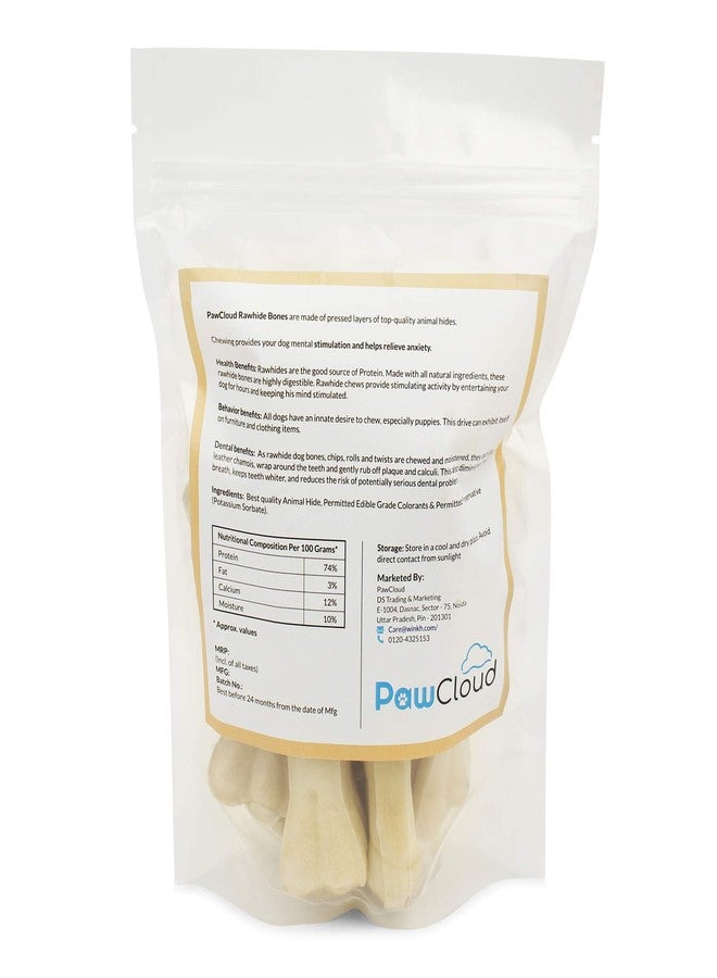 PawCloud Rawhide Pressed Dog Chew Bone, Dog Bone Treat, 3 Inches, 1 Kg (Approx 40 Pieces) - Image 4
