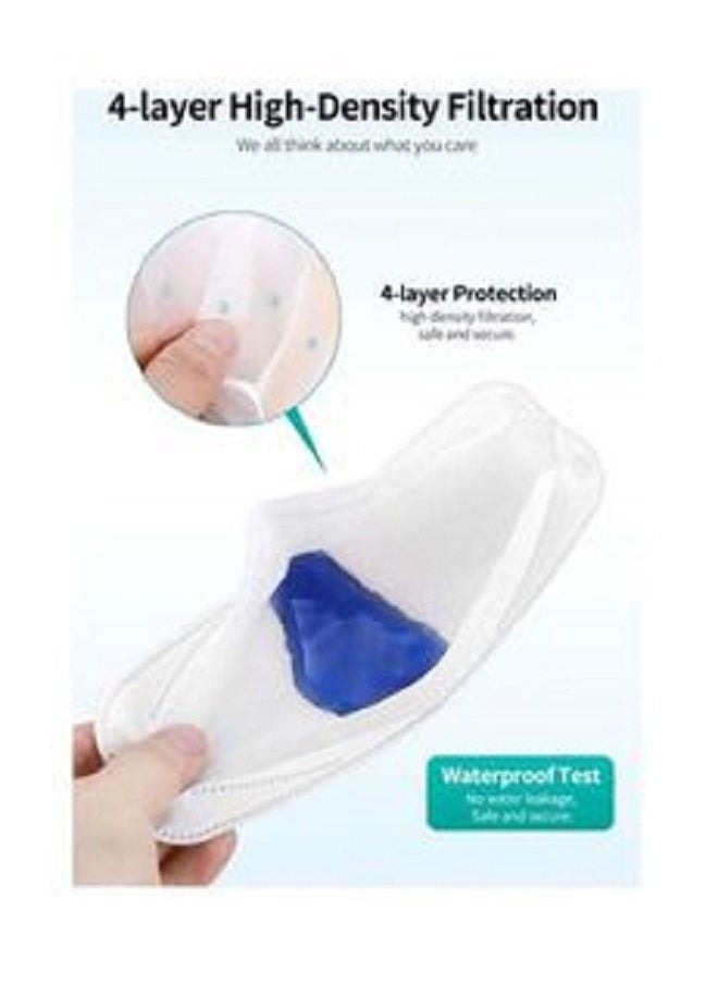 Generic - 2 Box N95 Disposable Particulate Respiratory Face Mask for Adults Black And White - Image 1