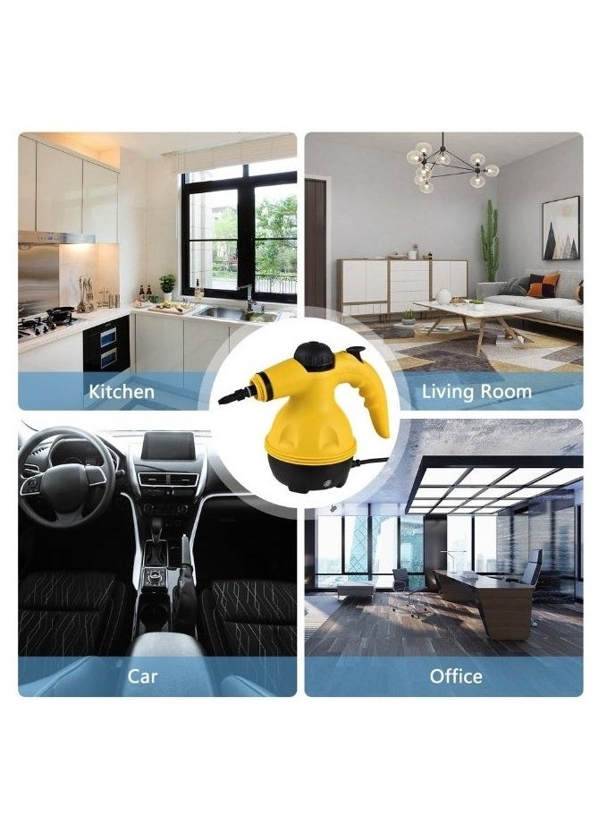 Denx 1200W Multifunctional High Temperature Handheld Steam Cleaner With 9 Accessories Suitable For Kitchen Sofa Bathroom Window - Image 4