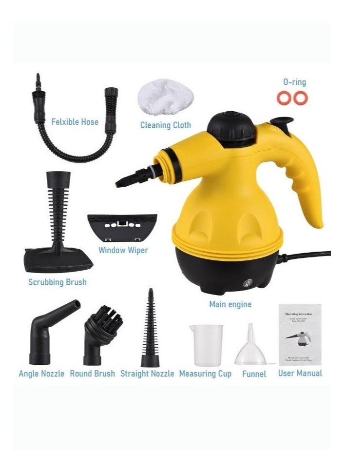 Denx 1200W Multifunctional High Temperature Handheld Steam Cleaner With 9 Accessories Suitable For Kitchen Sofa Bathroom Window - Image 3