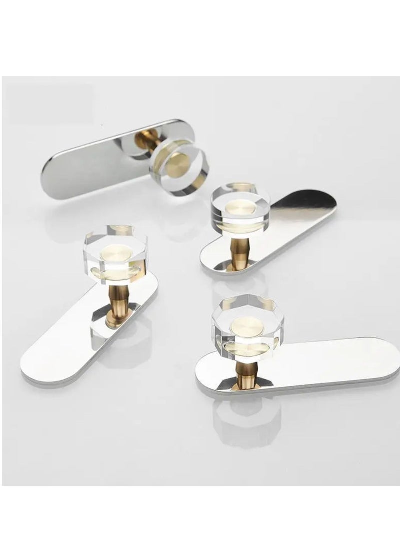 Zalcoon Golden Cloth Hook for bathroom, kitchen, (Round Hook) Towel robe Hook, Stainless Steel, With Marble Oval Plate Heavy Duty Wall Mounted Robe Hooks, Bathroom Organizer (Pack of 2)  - Image 3