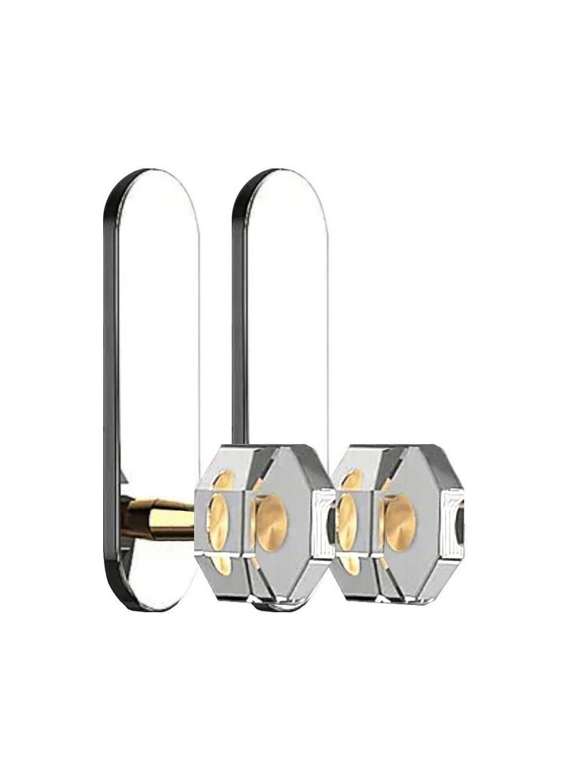 Zalcoon Golden Cloth Hook for bathroom, kitchen, (Round Hook) Towel robe Hook, Stainless Steel, With Marble Oval Plate Heavy Duty Wall Mounted Robe Hooks, Bathroom Organizer (Pack of 2)  - Image 1