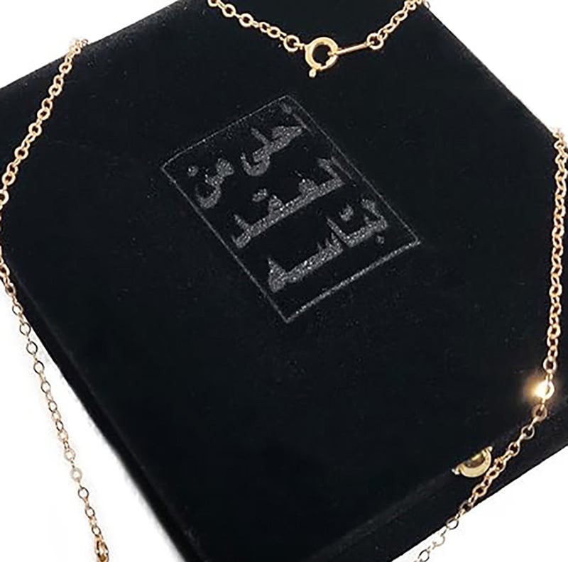 عقد تخرج سلسال مع قلادة تخرج من الفضة الاسترلينية مطلي بالذهب اسم دانه - Image 2