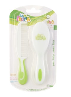 La Frutta La Frutta Comb and Brush safe set for kids green 