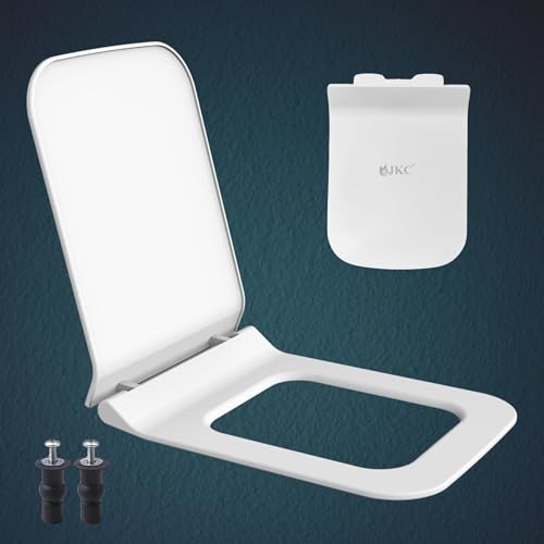 JKC Polypropylene Soft-Closing Toilet Seat Cover for Western Toilet/Kamod - Glossy White Slimfit (Tranquil Seat) - Image 1