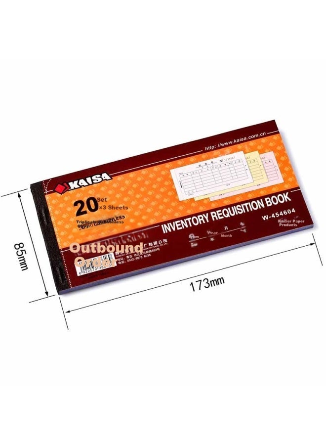 KAISA Outbound Note Triplicate 20 Sets Carbonless Copy Documents 54k (173x85mm) Pack of  10 - Image 1