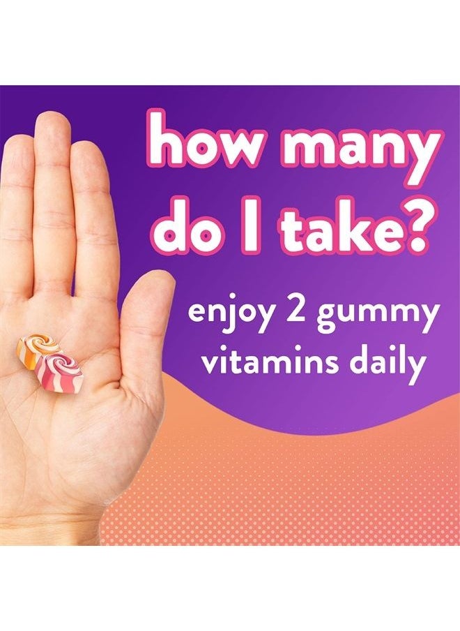 Vitafusion - vitafusion Chewable Calcium Gummy Vitamins for Bone and Teeth Support, Fruit and Cream Flavored, America's Number 1 Gummy Vitamin Brand, 50 Day Supply, 100 Count - Image 1