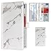 TOURSUIT Car Registration and Insurance Card Holder Vehicle License Document Glove Box Compartment Organizer Interior Car Accessories for Women Men Marble Grey - Image 2