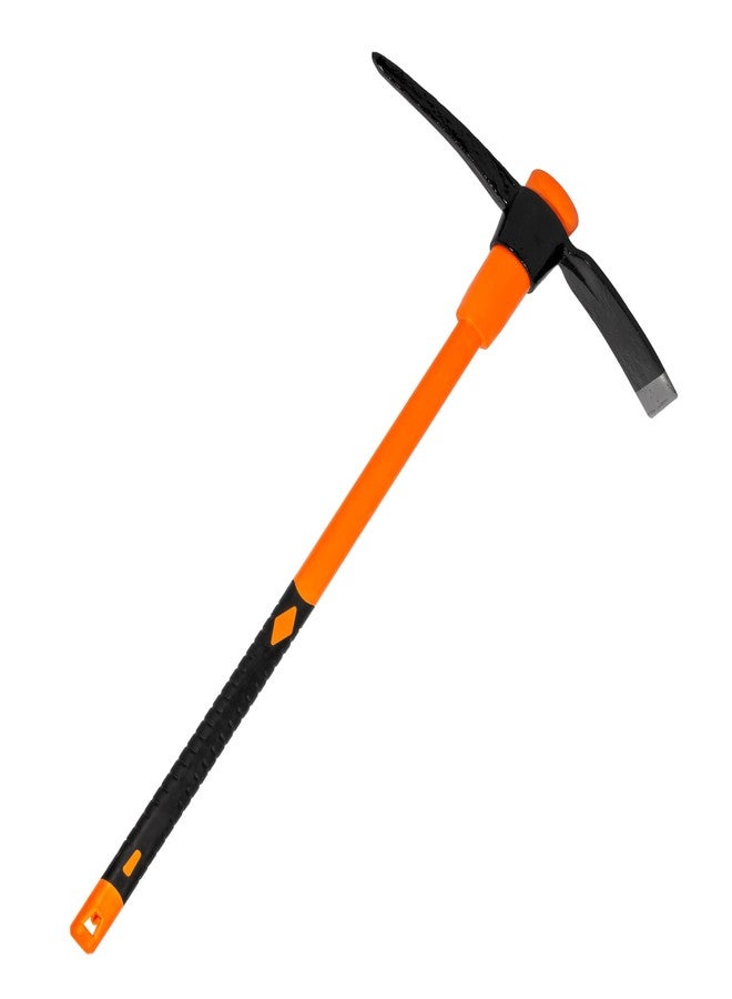 VNIMTI Pick Axe for Digging, Heavy Duty Pickaxe with Shock Absorbing Handle, 36 Inches - Image 1