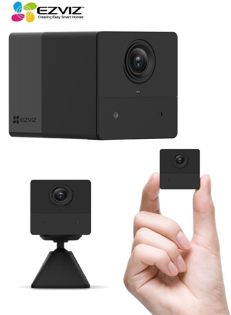 إيزفيز كاميرا مراقبة BC2 Mini Smart FHD 1080 داخلية تعمل بالبطارية خالية من الأسلاك باللون الأسود - Image 1