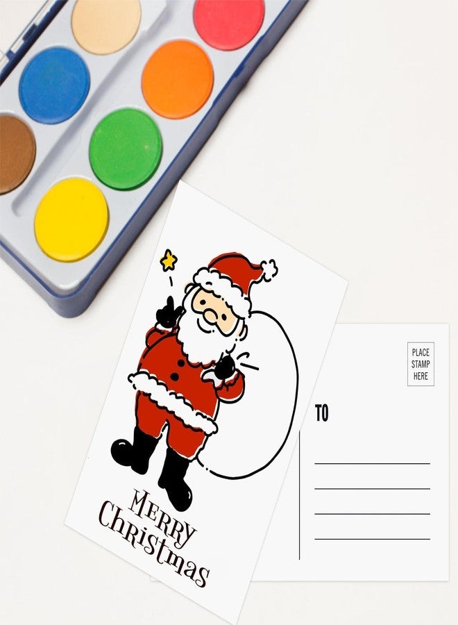 Pinovk Blank Postcards for Mailing - Pinovk 100 Pcs White 4x6, Mailable Postcards Set Make Your Own Printable Postcards 300gsm/14pt Postcard Paper Cardstock for DIY Mailing Christmas Thanksgiving Painting - Image 4