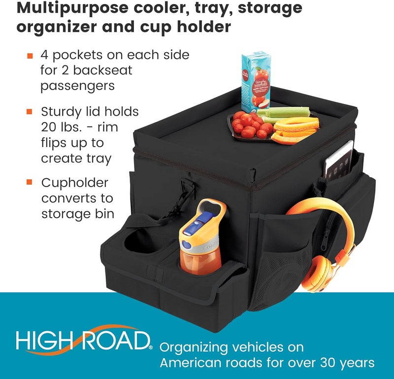 High Road Large CarHop Car Seat Organizer with Cooler and Cup Holder - Image 3