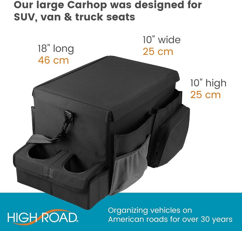 High Road Large CarHop Car Seat Organizer with Cooler and Cup Holder - Image 5