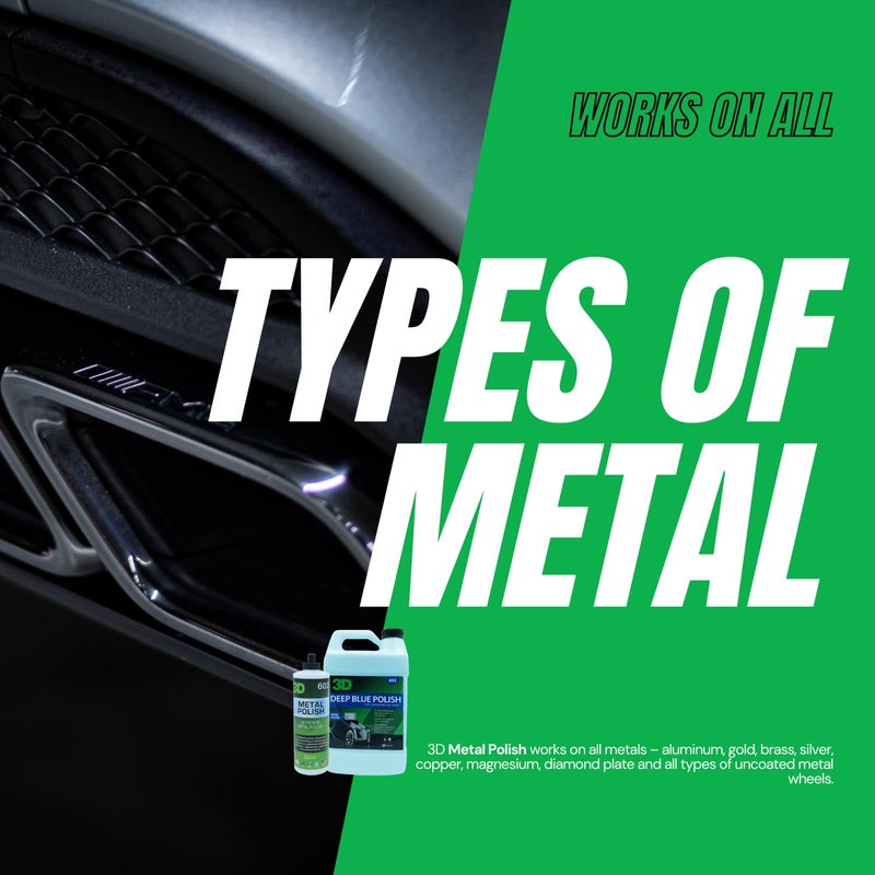 3D Metal Polish â€“ Heavy Duty Car Metal Polish for Aluminum, Chrome, Brass, Copper, Silver â€“ Removes Oxidation, Tarnish & Stains â€“ 16oz â€“ Made in USA - Image 5