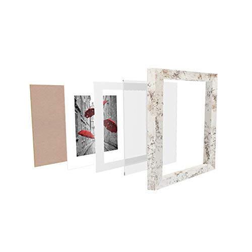 Finefrarm 12x12 Frame Matted to Display 8x8 Photos with Mat or 12 x 12 Pictures Without Mat Rustic Photo Frames Wall Art for Living Room Wall Mounting - Image 5