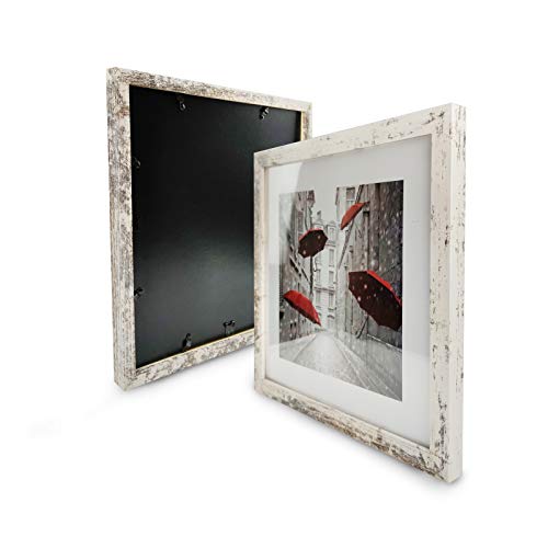 Finefrarm 12x12 Frame Matted to Display 8x8 Photos with Mat or 12 x 12 Pictures Without Mat Rustic Photo Frames Wall Art for Living Room Wall Mounting - Image 4