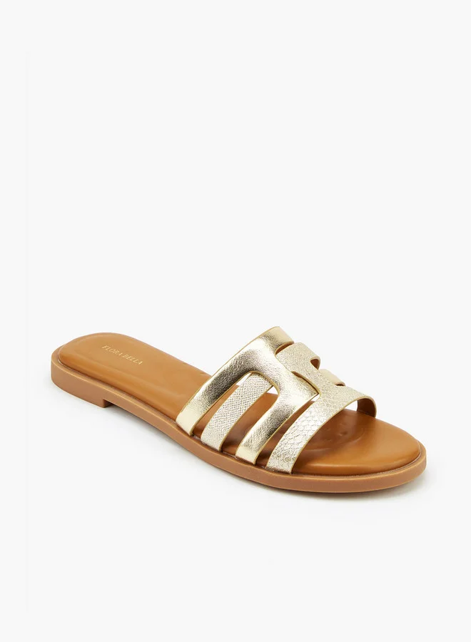Flora Bella By Shoexpress Strappy Slip-On Flat Sandals