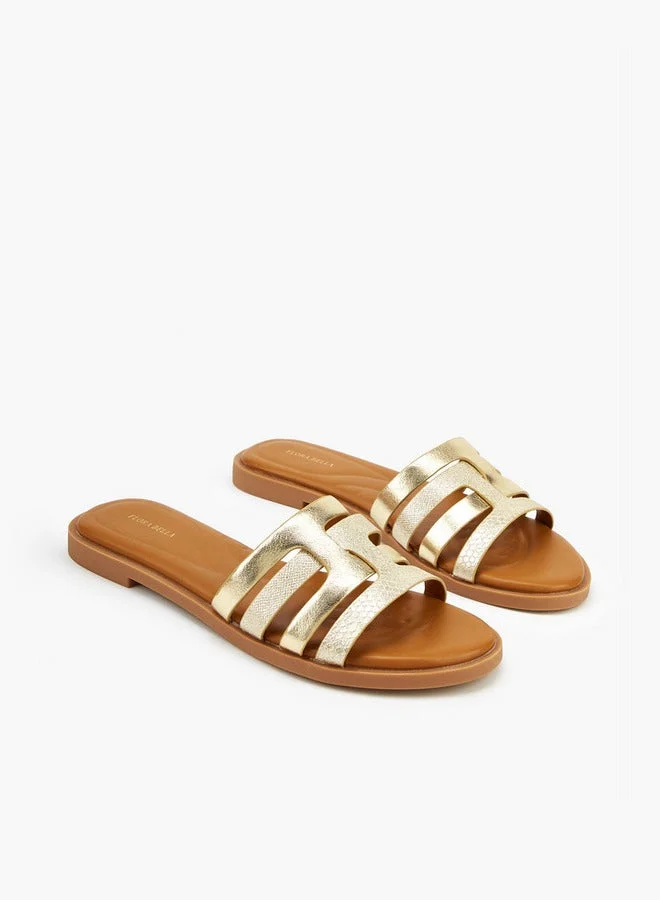 Flora Bella By Shoexpress Strappy Slip-On Flat Sandals