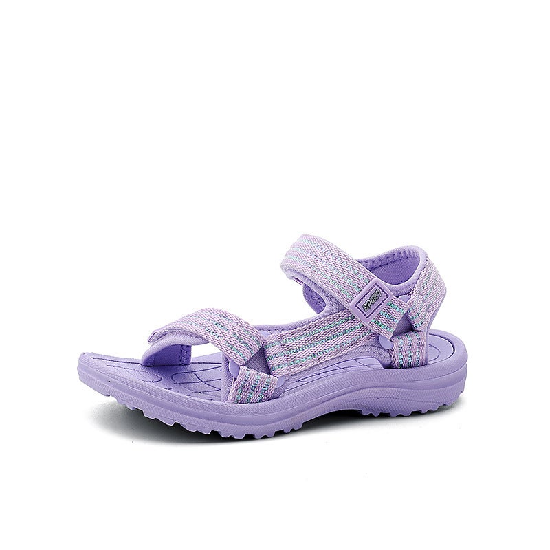 Girls' Sandals New Style Boys' Middle And Large Children'S Girls' Children'S Sports Beach Shoes Soft Soles - Image 1