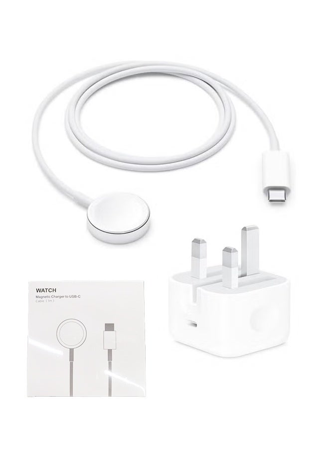 Upgraded for Apple Watch Magnetic Fast Charger to USB-C Cable (1m/Portable) Magnetic Wireless Charging Compatible with Apple Watch Series 8/7/6/SE/5/4/3/2/1 - Image 1