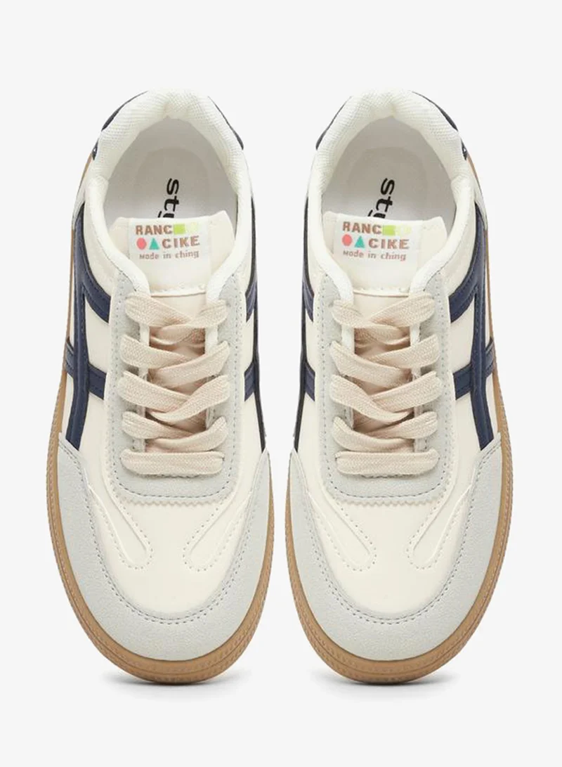 Styli Active  Panelled Lace Up Sneaker for Women | Best Price UAE