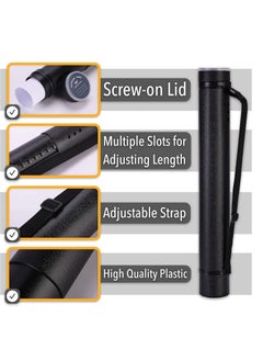 Mr. Pen Mr. Pen- Poster Tube, 25" to 40", Extendable Poster Tube with Strap, Poster Carrying Case, Telescoping Tube, Art & Poster Transport Tubes, Poster Tubes for Storage, Poster Holder Tube, Blueprint Tube  - Image 3
