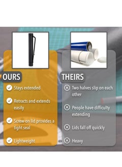 Mr. Pen Mr. Pen- Poster Tube, 25" to 40", Extendable Poster Tube with Strap, Poster Carrying Case, Telescoping Tube, Art & Poster Transport Tubes, Poster Tubes for Storage, Poster Holder Tube, Blueprint Tube  - Image 4