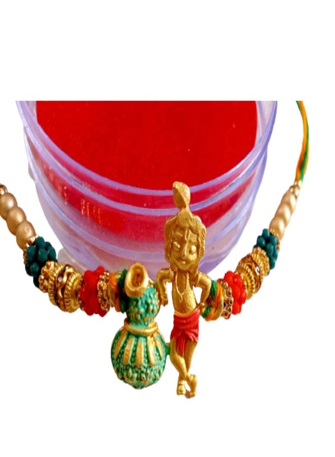 DEV POOJA STORE Fancy Design Bal Krishna Rakhi for Brother | Religius Rakhi | Laddu Gopal Rakhi | Send Online Rakhi | Rakhi Online Shopping(RB10) - Image 3