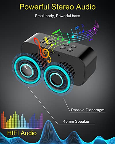 AFK Alarm Clock with Bluetooth Speaker for Bedroom/Office,Small Digital Clock for Heavy Sleepers Adults,Teens,Kids with Dual Alarms,Mirror LED Display,Hands-Free Calling. - Image 5